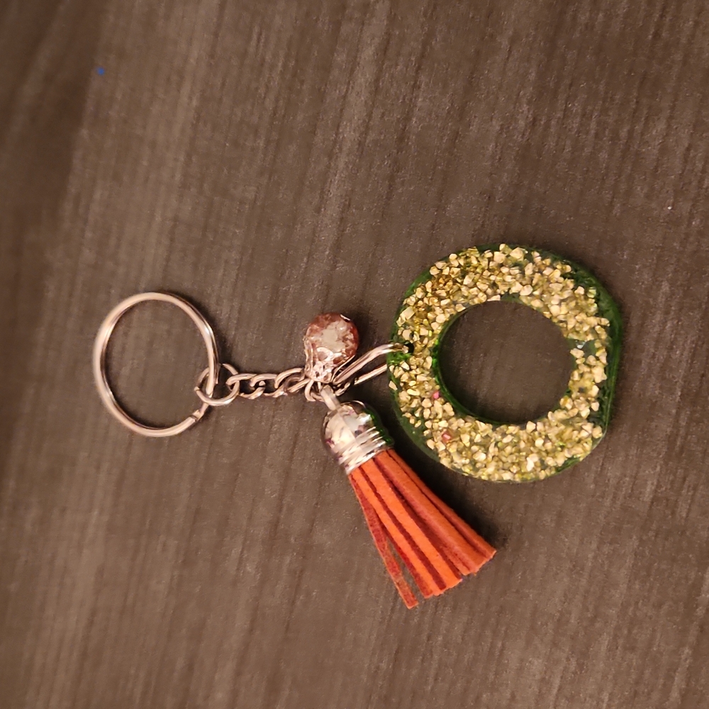 "O" Resin Keychain